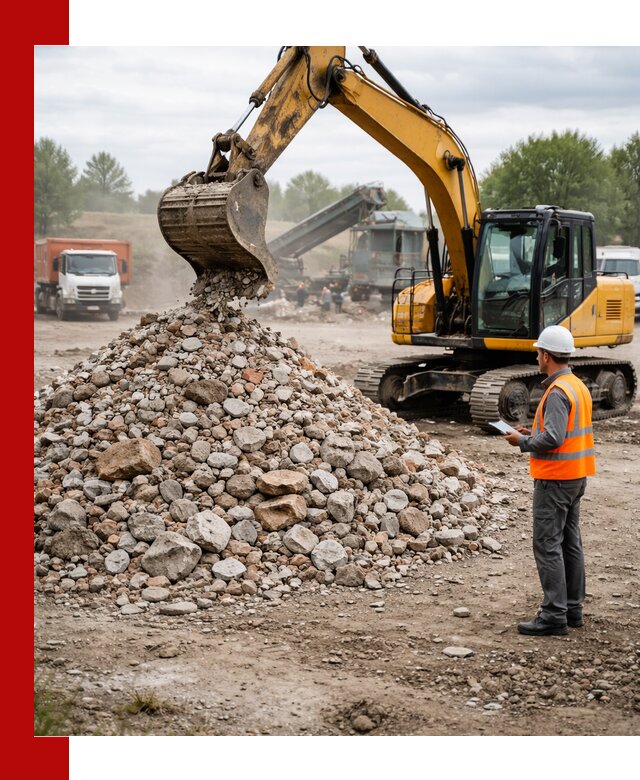 Доставка и вывоз строительного боя в Перми
