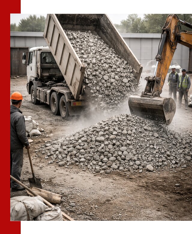 Доставка дробленого бетона в Перми оптом и в розницу