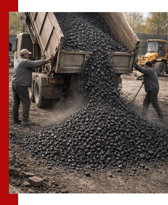 Доставка угля семечка самосвалами в Перми