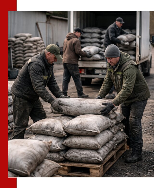 Доставка угля в мешках по выгодным ценам в Перми