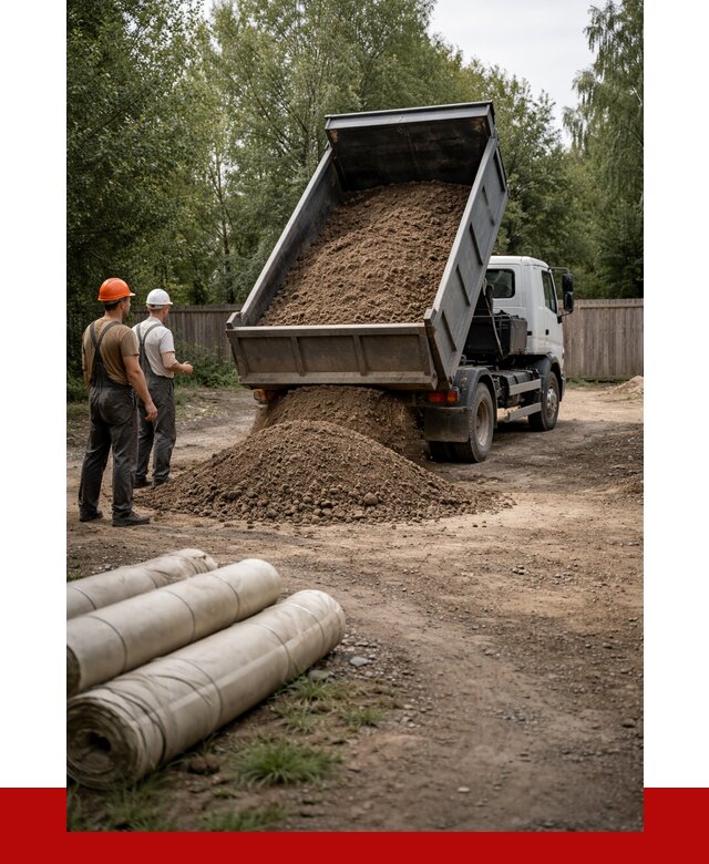 Доставка сыпучих материалов самосвалом в [cvi] от 4499 р. | ПРОНЕРУДПрм