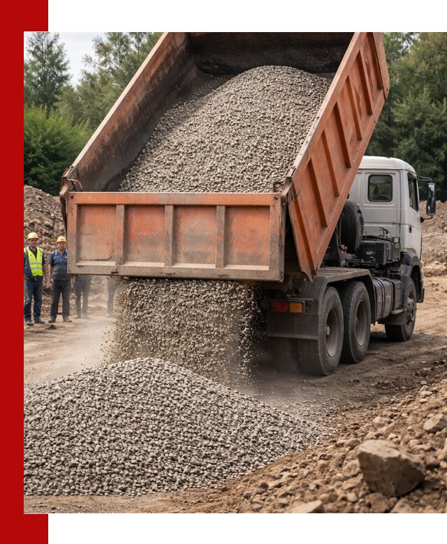 Доставка сыпучих материалов самосвалом в Перми быстро и надежно