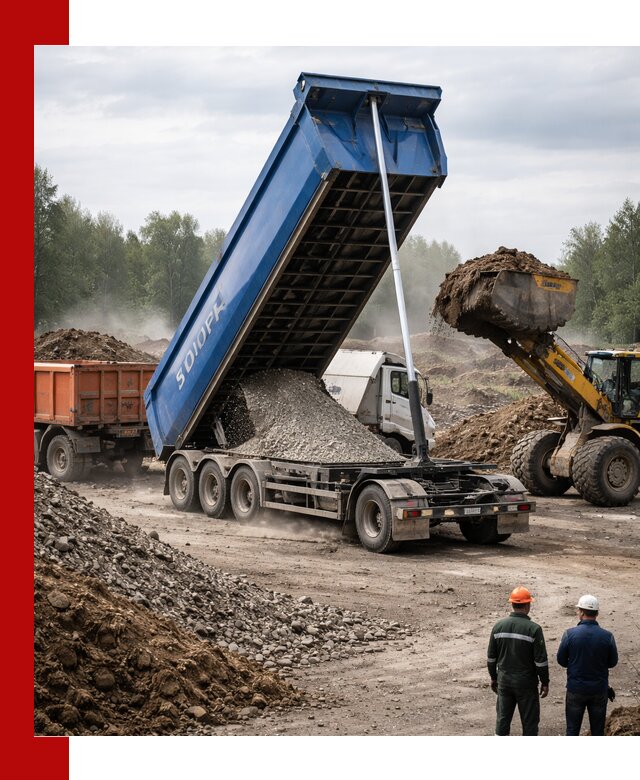 Аренда тонар 40 тонн в Перми с доставкой материалов
