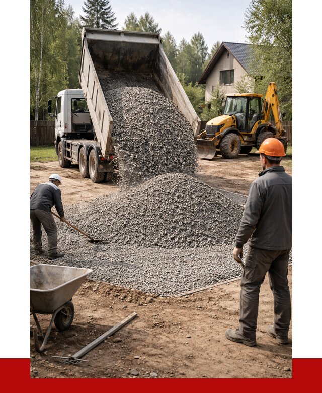 Отсыпка участка щебнем в Перми от 6962 р. ПРОНЕРУДПрм