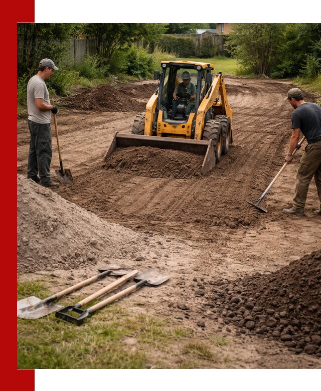 Планировка участка грунтом с вывозом и доставкой в Перми
