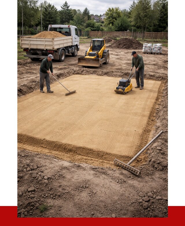 Устройство песчаной подушки в Перми от 4820 р. ПРОНЕРУДПрм